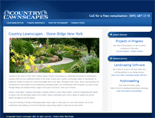 Tablet Screenshot of countrylawnscapes.com